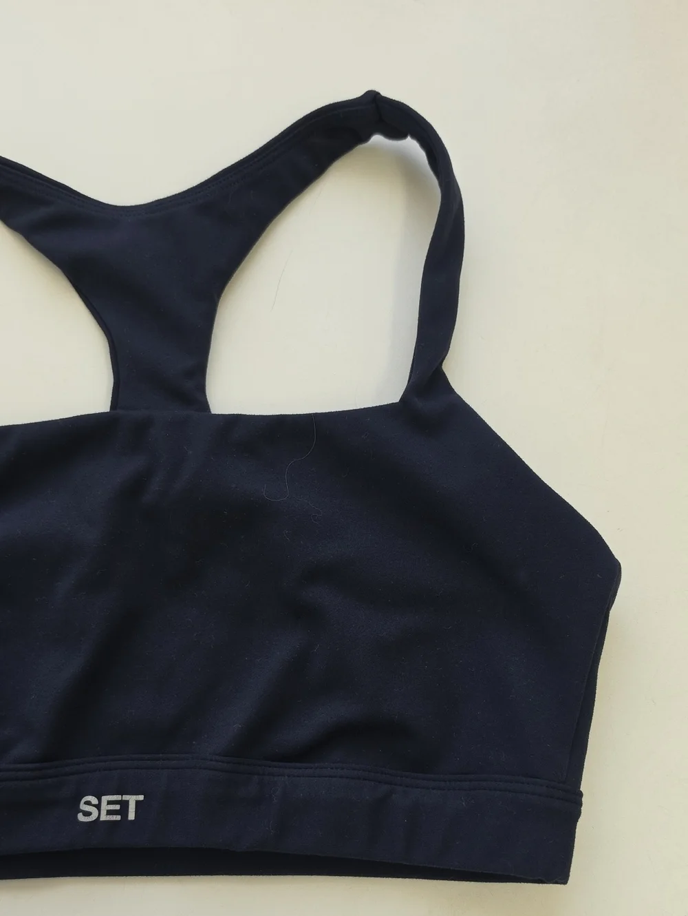 SET ACTIVE Navy Sports Bra and Legging Set
